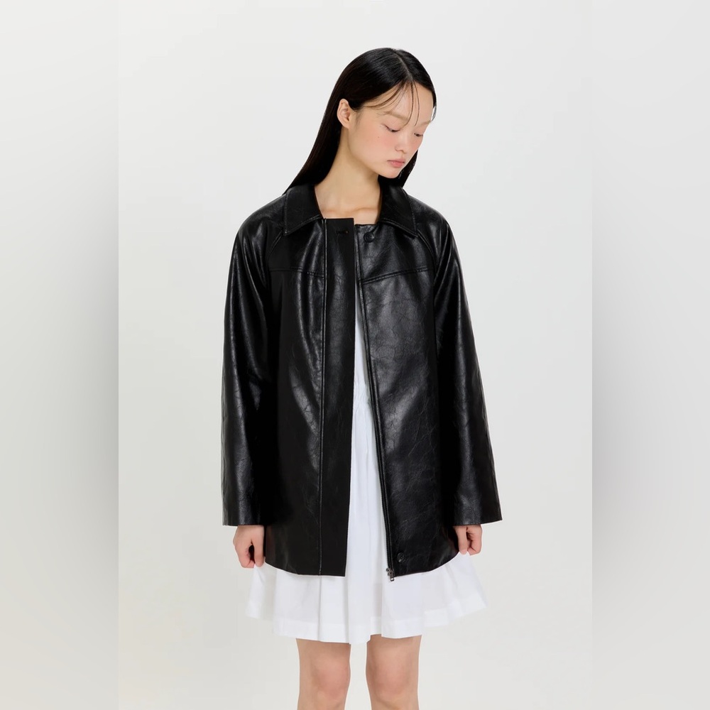 NWT PVCS LEATHER JACKET